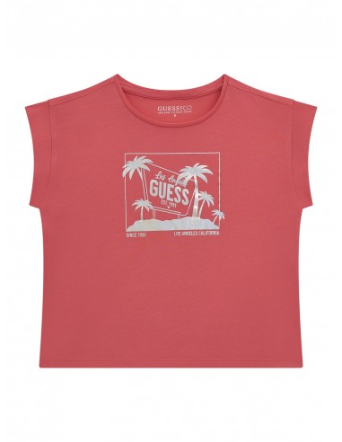 CAMISETA PALMERAS FUCSIA