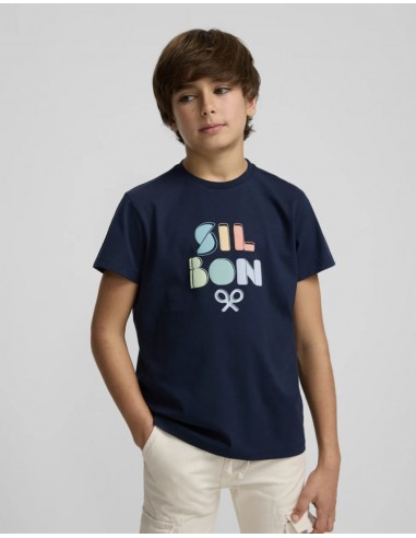 CAMISETA MARINO LETRAS COLORES 
