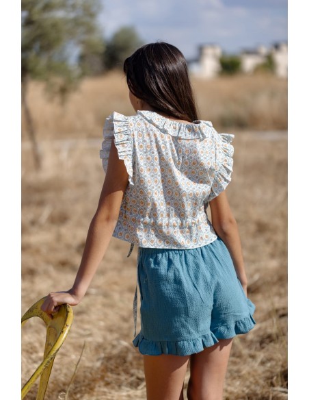 PANTALON CORTO AGUAMARINA