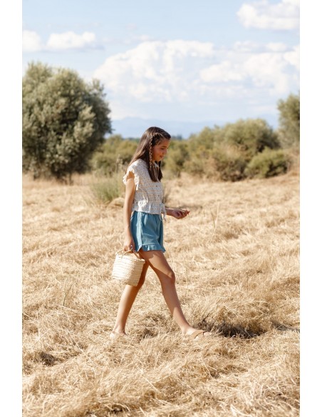 PANTALON CORTO AGUAMARINA