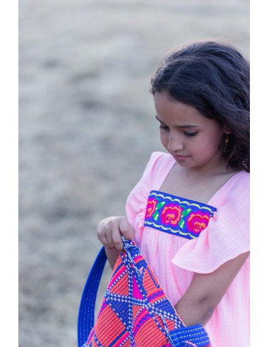 VESTIDO VOLANTES CORAL FLUOR 