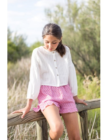 BLUSA BOHO ENCAJE BLANCO