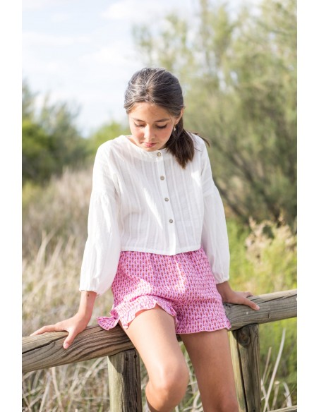 BLUSA BOHO ENCAJE BLANCO
