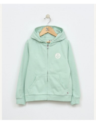 SUDADERA CAPUCHA VERDE AGUA