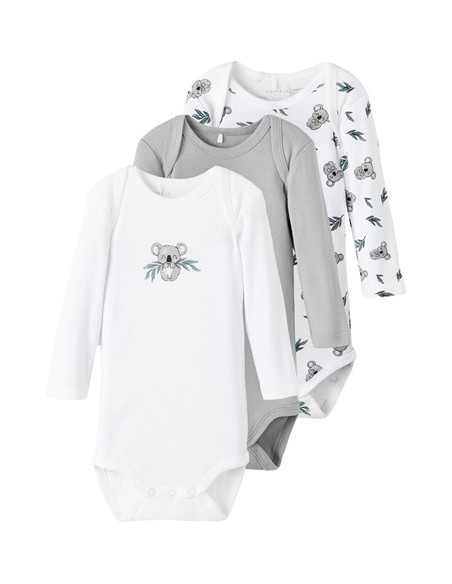 PACK 3 BODYS ALGODON KOALAS