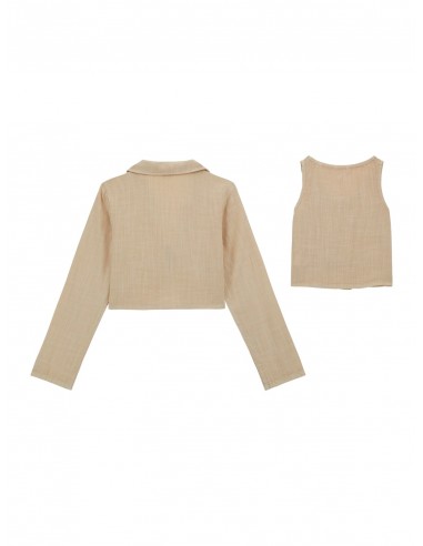 CONJ. TOP DE TIRAS+CHAQUETA