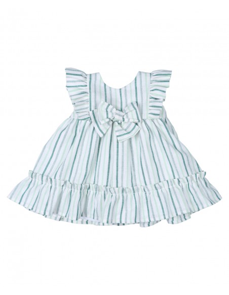 VESTIDO RAYAS VERDES