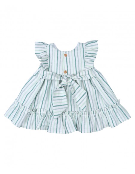 VESTIDO RAYAS VERDES