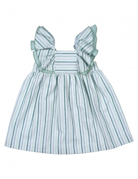 VESTIDO RAYAS VERDES