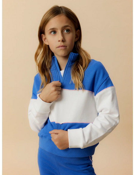 SUDADERA BLOQUES AZUL