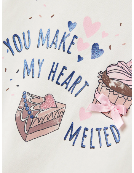 CAMISETA CAKE CORAZON 