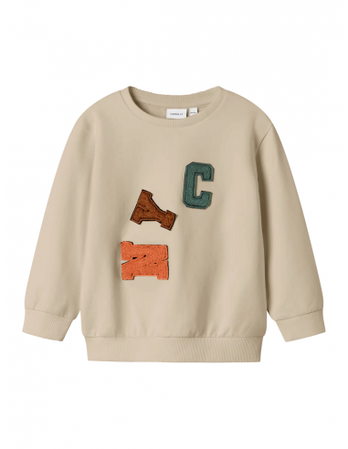 SUDADERA BEIG CON LETRAS