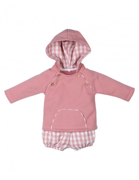 CONJ. CUADROS ROSA EMPOLVADO