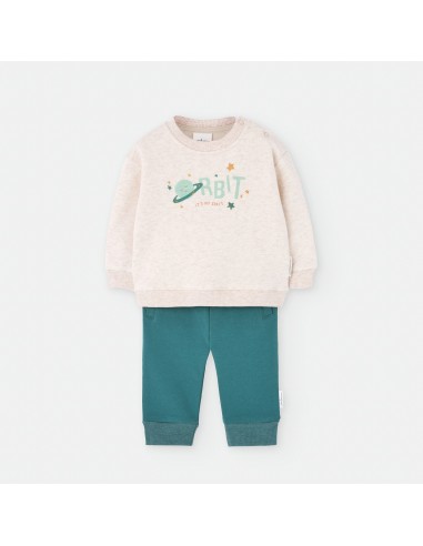 CONJ.ALGODON RBIT BEIG Y VERDE