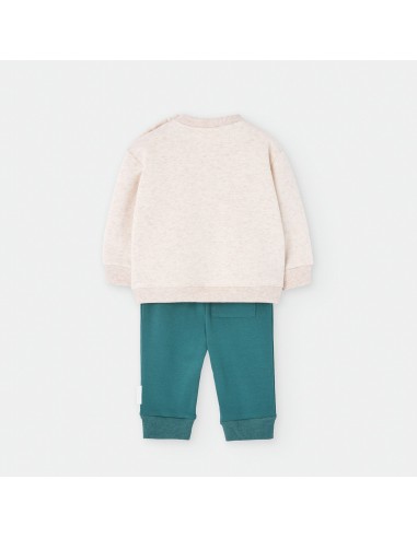 CONJ.ALGODON RBIT BEIG Y VERDE