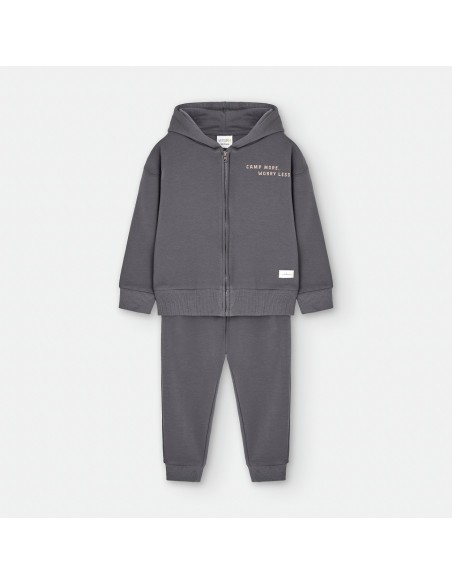 CONJ. ALGODON GRIS CREMALLERA