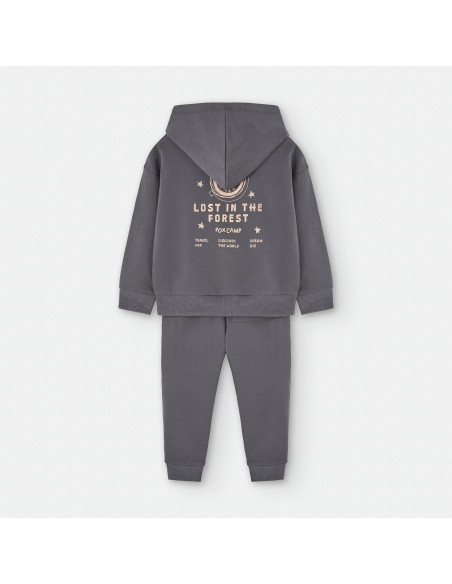 CONJ. ALGODON GRIS CREMALLERA