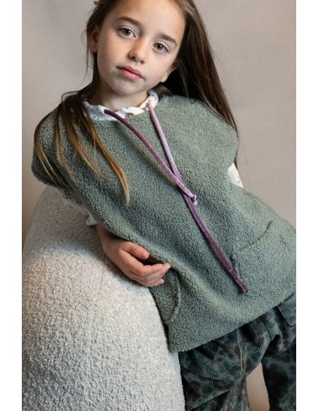 CHALECO BORREGUILLO VERDE