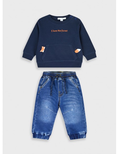 SUDADERA+JOGGER DENIM